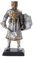 PTC 5 Inch Medieval Knight with Sword and Classic Shield Statue Figurine