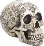 YTC Summit International Ancient Egypt Human Skull Etched with Egyptian Symbols Figurine Skeleton New