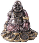 Small Maitreya Buddha With Golden Nugget Figurine Buddhism Statue