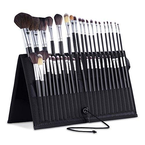 Professional Travel Makeup Brush Holder Soft Sided Nylon Fabric