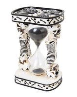 PTC 6.13 Inch White Day of The Dead Sand Timer Hourglass Statue Figurine