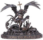 Pacific Giftware The Crusader Knight Slaying Dragon I Will Fear no Evil Collectible Figurine