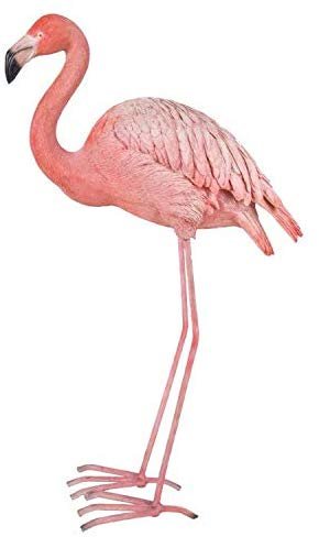 Pacific Giftware 27.2" Tall Realist Look Flamingo Standing Resin Figurine Statue