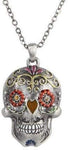 Collection Day Of Dead Necklace Sugar Skull Accessory Lead Free Alloy