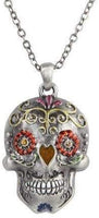 Collection Day Of Dead Necklace Sugar Skull Accessory Lead Free Alloy