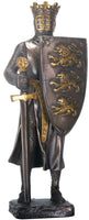 YTC 6 Inch Cold Cast Bronze Color Knight of The Lions Figurine with Sword