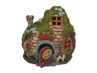 Pacific Giftware Mini Fairy Garden LED Lighted Fairy Cottage w/Movable Doors Decorative Miniature Fairyland Garden Display