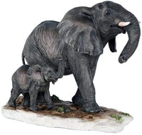 Pacific Giftware African Elephant with Baby Elephant Endangered Wildlife Collectible Figurine Statue Decor Gift