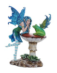 Pacific Giftware Enchanting Frog Gossip Fairy Collectible Decorative Statue 6.5H Amy Brown