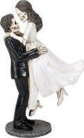 YTC Summit International Love Never Dies Skeleton Wedding Groom Holding Bride Figurine Day of the Dead