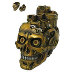 Pacific Giftware PT Steampunk Skull Holder Box Container Home Tabletop Decorative Resin Figurine