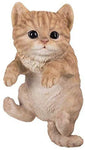 Pacific Giftware PT Realistic Look Hanging Statue Pot PAL Yellow Cat Home Decorative Resin Figurine