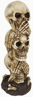 Things2Die4 See No Evil, Hear No Evil, Speak No Evil Stacked Skulls