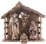 Nativity Scene Statue 5 Piece Set Mary Joseph Jesus Angel Christmas Divinity...