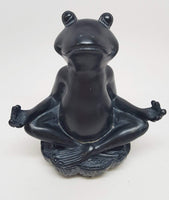 PTC 6 Inch Meditation Frog Relaxed Buddhist Resin Statue Figurine