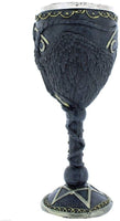Satanic Cult Baphomet Wine Goblet Made of Resin with Stainless Steel Rim
