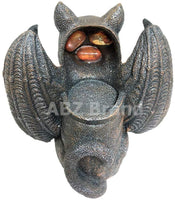 ABZ Brand Vampire Winged Red Eye Standing Cat Gargoyle Candle Holder Statue...