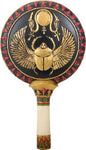YTC Summit International Ancient Egyptian Scarab Beetle Hand Mirror Vanity Beauty Accessory Egypt New