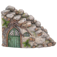 Pacific Giftware Miniature Fairy Garden of Enchantment Curved Stone Cottage Figurine Display 5 Inches