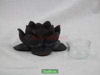 SUMMIT COLLECTION Eastern Enlightenment Lotus Flower Meditation Votive and Candle Holder, Zen Buddhist Home Decor