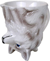 Pacific Giftware Topsy Turvy White Majestic Wolf 11oz Coffee Mug Adorable Mug Upside Down Tea Home Office Decor