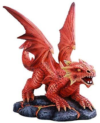 Pacific Giftware Anne Stokes Age of Dragons Fire Dragon Wyrmling Home Tabletop Decorative Resin Figurine