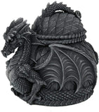Pacific Giftware Medieval Stone Dragon Lidded Trinket Jewelry Box Decorative Keepsake Box Round