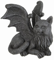 Winged Cat Gargoyle PC Topper Monitor Computer Shelf Sitter Gato Gargola