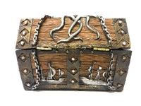 PTC 5.5 Inch Skull and Chain Pirate's Chest Jewelry/Trinket Box Figurine