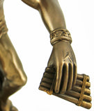 Greek God Hermes Bronzed Finish Statue Mercury Luck