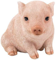 Pacific Giftware PT Realistic Look Statue Farm Baby Pig Piglet Home Decorative Resin Figurine