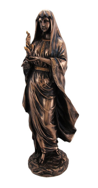 PTC 12 Inch Hestia in Robes Grecian Goddess Resin Statue Figurine