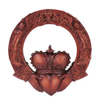 Celtic Claddagh Plaque Home Decor Statue Made of Polyresin