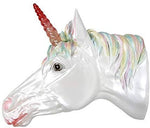 ABZ Brand Mystical Rainbow Unicorn Head LED Lighted Horn Wall Mounted Bust Plaque Home Decor
