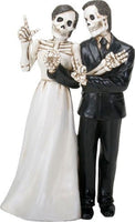 YTC Summit International Love Never Dies Skeleton Wedding Couple Bride and Groom Figurine Decoration New