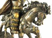 Norse God Odin Bronze Finish Statue Pagan Viking