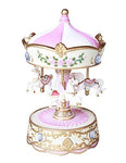 Pacific Giftware Fantasy Neverland Unicorns and Pegasus Vintage Carousel Music Box Collectible 8.5 Inch Tall Musical Toy Figurine