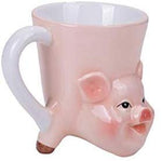 Pacific Giftware Topsy Turvy Pig Mug Adorable Mug Upside Down Home Office Decor