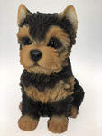 amazinggiftimpact.com I Love Puppy Collection Sitting Family Pet Puppy Resin Figurine Home Decor Statue (Yorkshire Terrier)