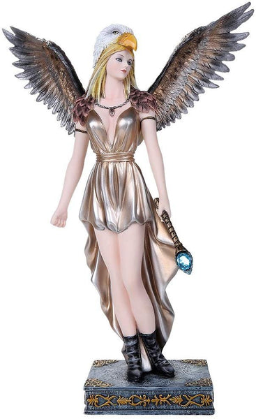 Pacific Giftware Majestic Eagle Fairy With the Magical Prowess Wand Collectible Figurine 12.25 Inch Tall