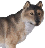 Pacific Giftware Grey Wolf Figurine Wildlife Collection Statue 12 Inch Lifelike Collectible Home Decor Gift