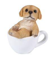 Pacific Giftware Labrador Puppy Adorable Mini Teacup Pet Pals Puppy Collectible Figurine 3.25 Inches