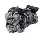 5.06 Inch Funny Gargoyle with Boots Laying Down Statue Figurine