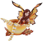 Pacific Giftware Amy Brown Autumn Comfort Cup Fairy Fantasy Art Figurine Collectible 4.75 inch