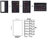 12V 6 Gang Car Boat Switch Panel Waterproof Auto Fuses With LED Indicators Rocker IP68