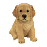 Pacific Giftware Golden Retriever Puppy Statue Realistic Glass Eyes