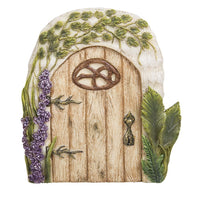 Pacific Giftware Miniature Fairy Garden of Enchantment Fairy Gnome Hobbit Oak Tree Cottage Door 4 Inches