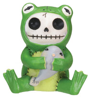 Froggie Frog Furry Bones Figurine Display