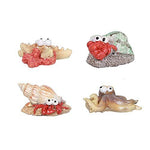 Pacific Giftware PT Underwater Creatures Mini Decorative Statue Set of 4