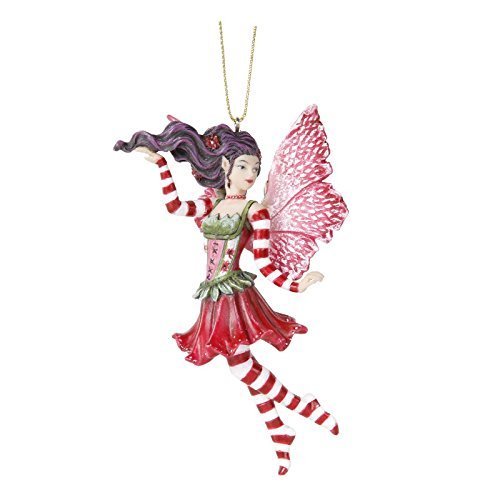 Pacific Giftware Poinsettia Fairy Hanging Ornament Amy Brown Holiday Collection Christmas Tree Hanging Ornaments 4 inch